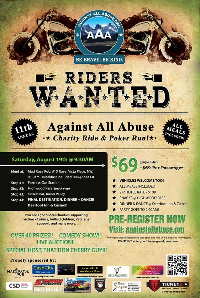 AAA Charity Ride & Poker Run, August 19th 2023
